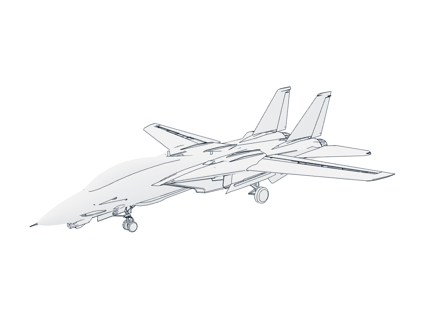 Line drawing: Fast jet · airframe